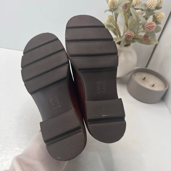 Vionic Willa Wedge Leather Slip On Comfort Loafers Brown Women 6 Light Wear - Picture 9 of 11